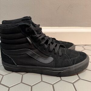 Vans Men's All-Black High-Top Sneakers